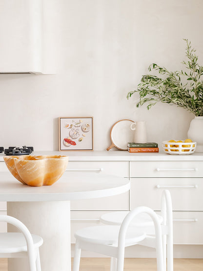 Verve Decorative Bowl in Marble - Red Onyx