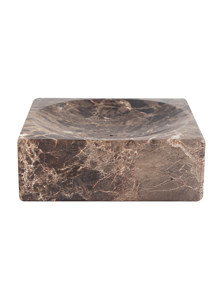 Ren Incense Holder in Marble - Dark Emperador