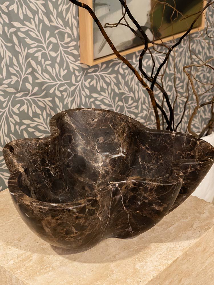 Verve Decorative Bowl in Marble - Dark Emperador