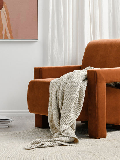 Blaise Armchair - Velvet Burnt Caramel