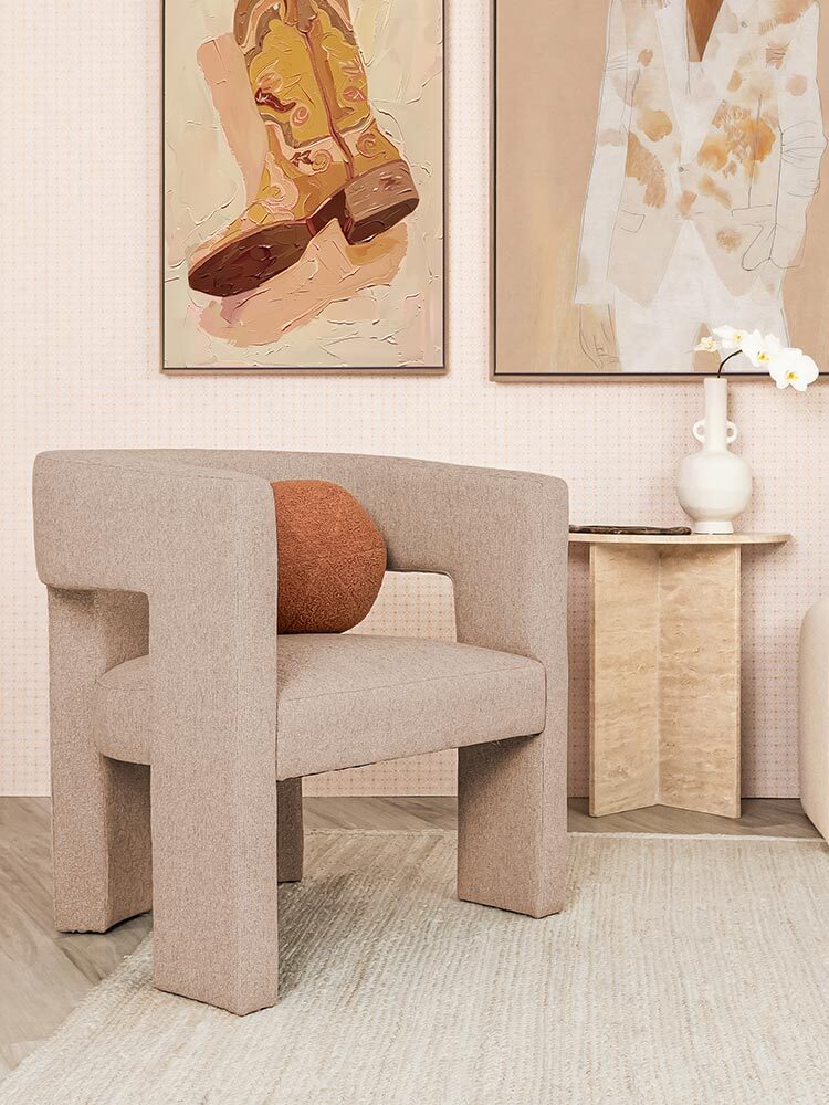 Bella Armchair - Weave Bisque