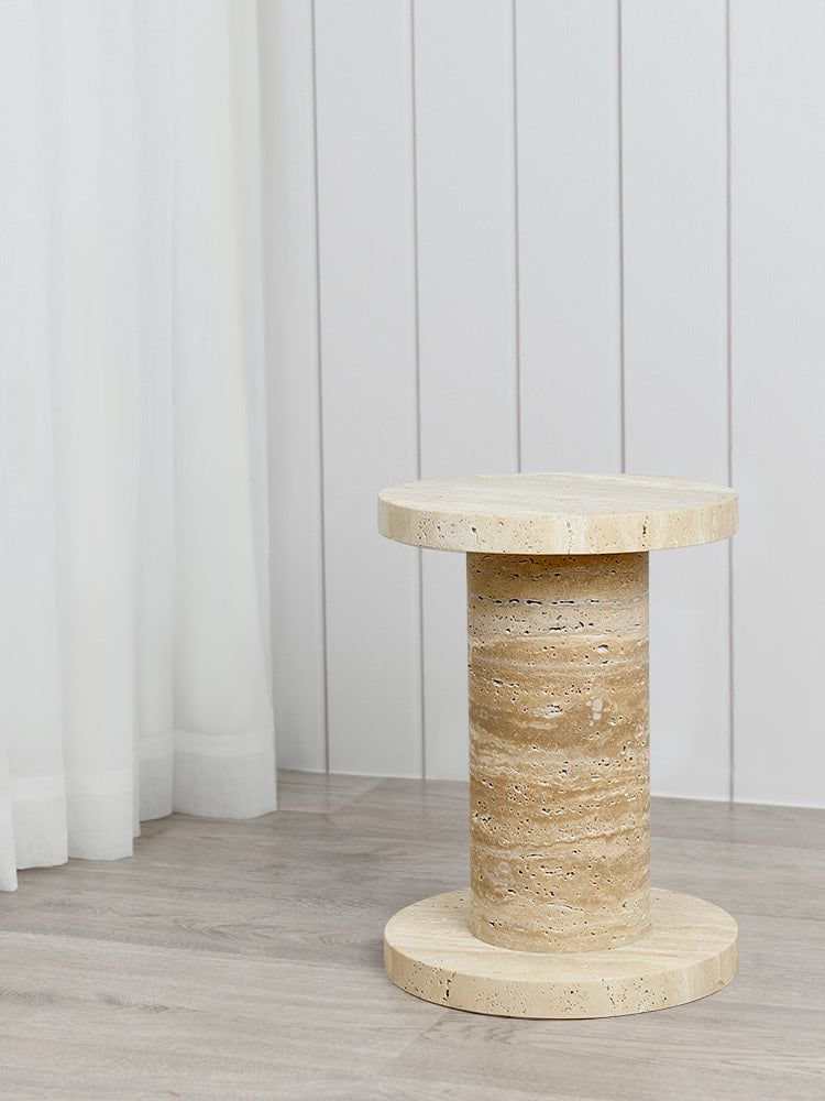 Olin Side Table Set - Travertine