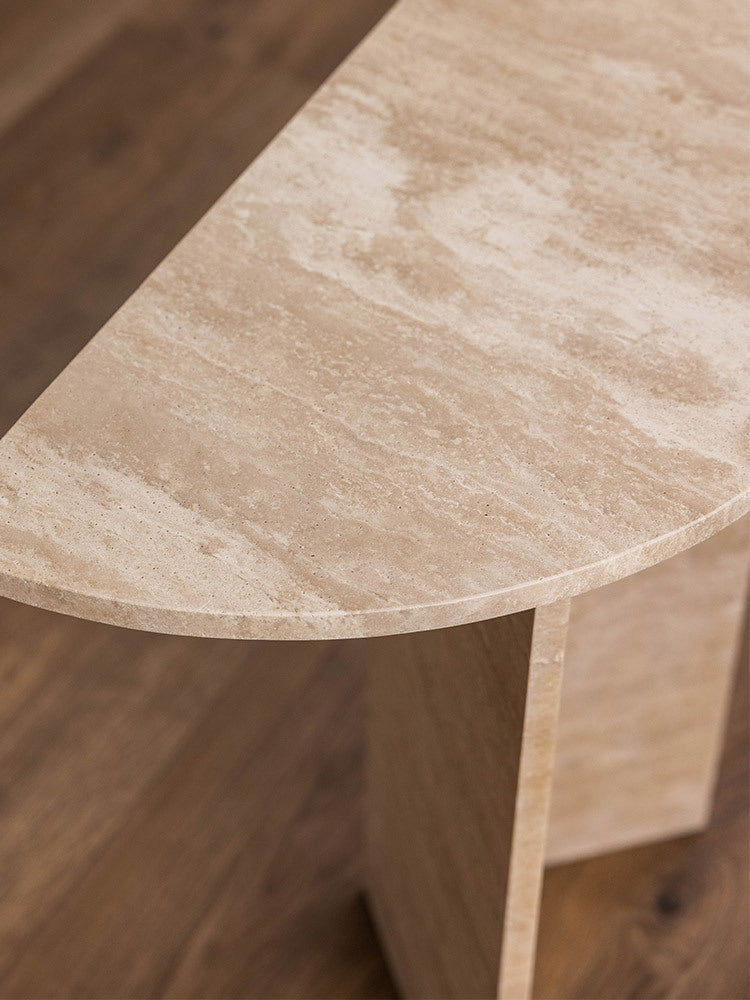 Atticus Side Table - Travertine