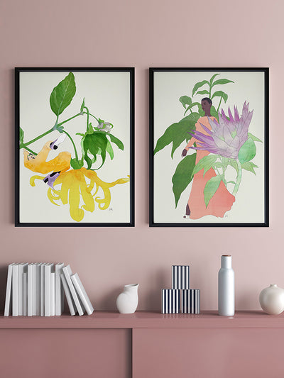 In The Garden Galaxy I Poster Framed Art Print | Lifestyle