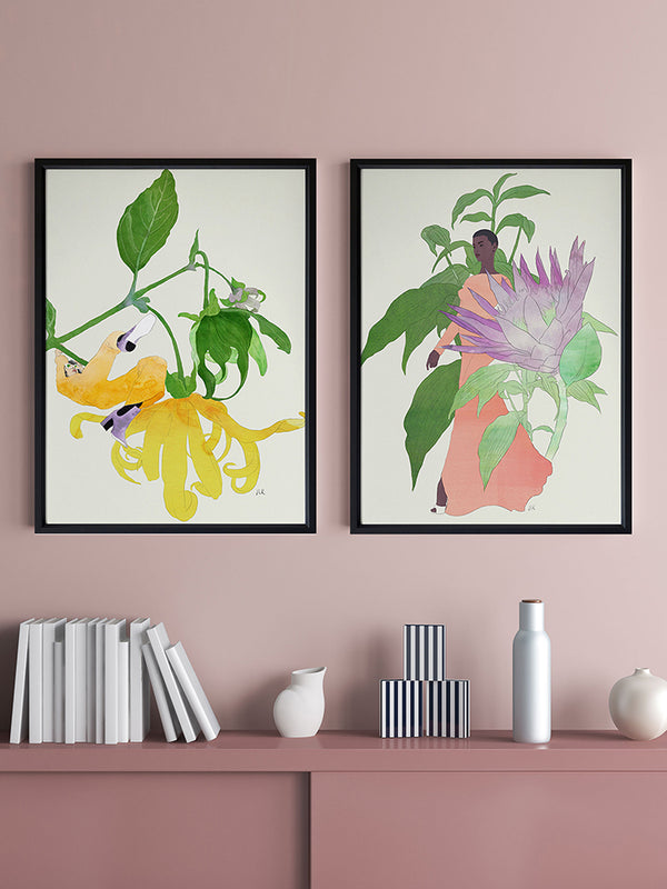 In The Garden Galaxy I Poster Framed Art Print | Lifestyle