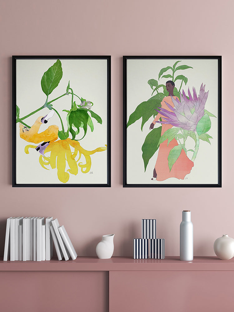In The Garden Galaxy I Poster Framed Art Print | Lifestyle