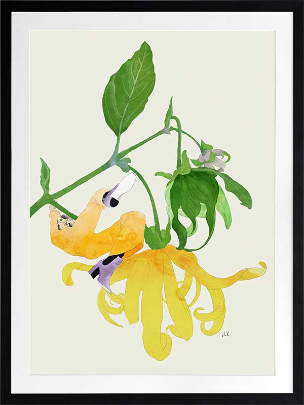 In The Garden Galaxy I Poster Framed Art Print