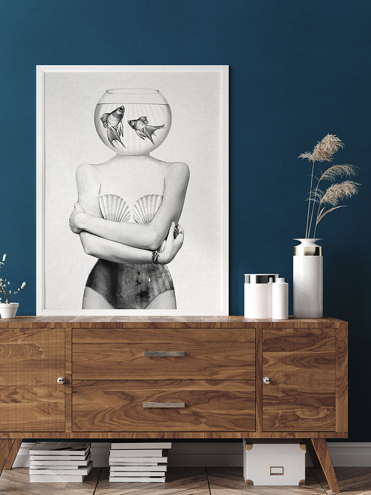 Pisces Poster Framed Art Print | Lifestyle