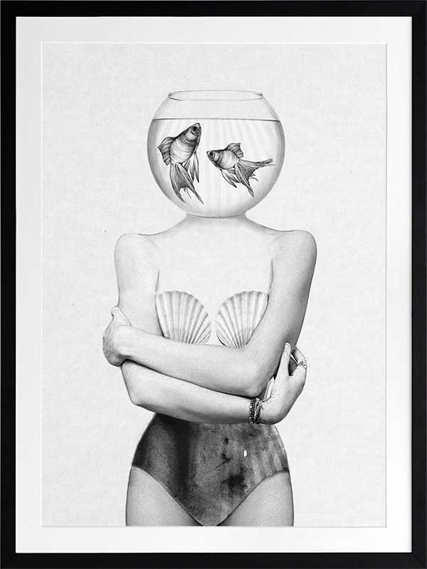 Pisces Poster Framed Art Print