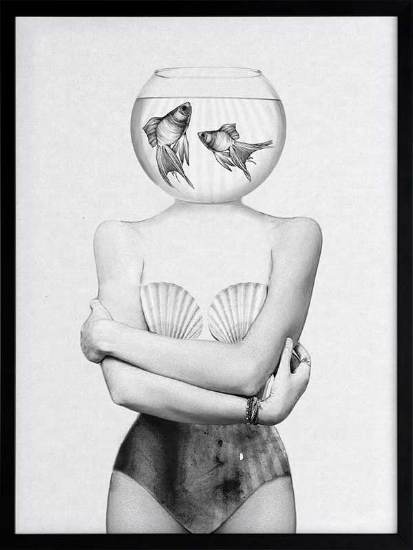 Pisces Poster Framed Art Print