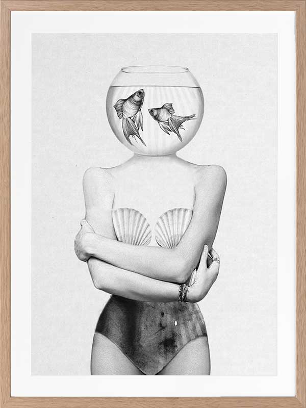 Pisces Poster Framed Art Print