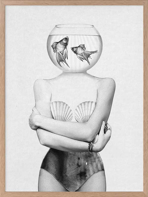 Pisces Poster Framed Art Print