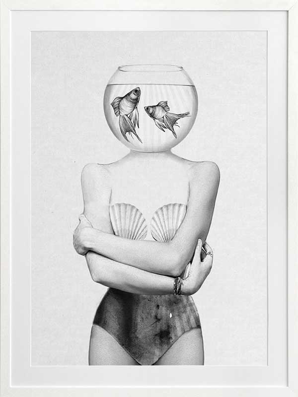 Pisces Poster Framed Art Print