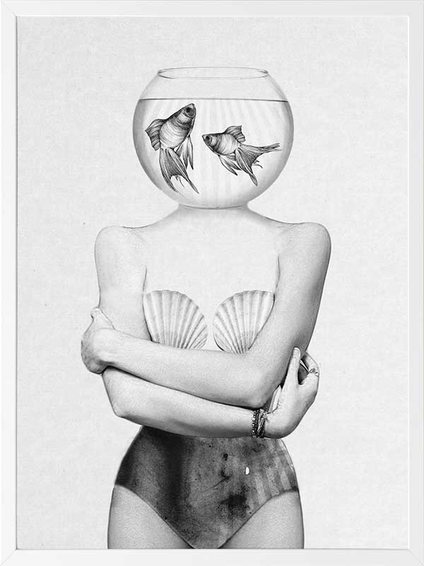 Pisces Poster Framed Art Print