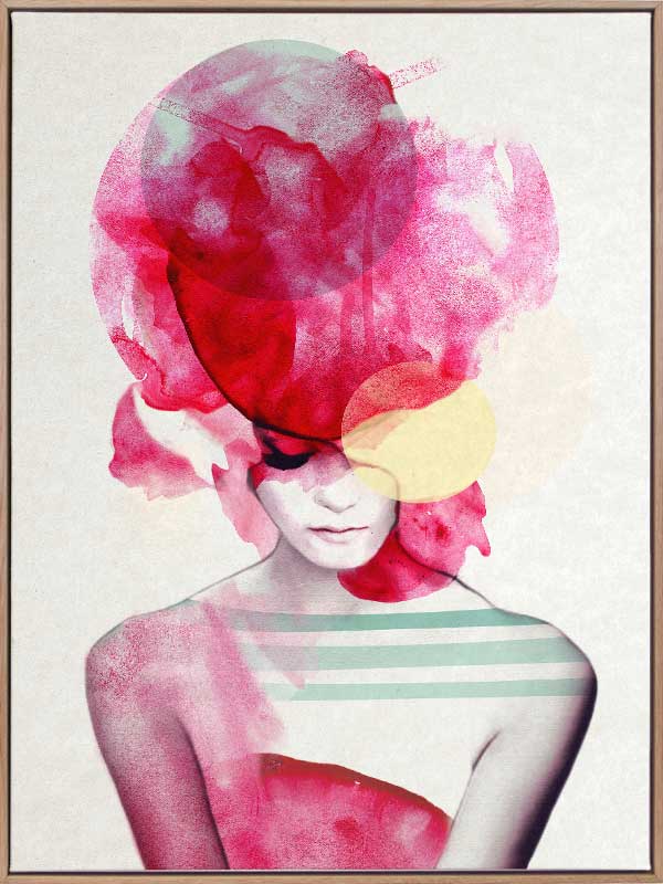 Bright Pink II Canvas Art Print