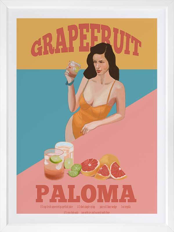 Grapefruit Paloma Poster