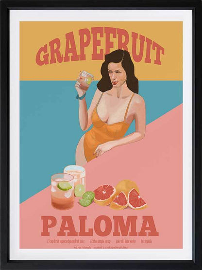 Grapefruit Paloma Poster