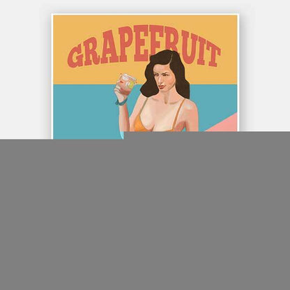 Grapefruit Paloma Unframed Art Print