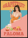 Grapefruit Paloma Canvas Art Print