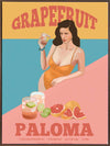 Grapefruit Paloma Canvas Art Print