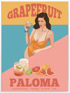 Grapefruit Paloma Canvas Art Print
