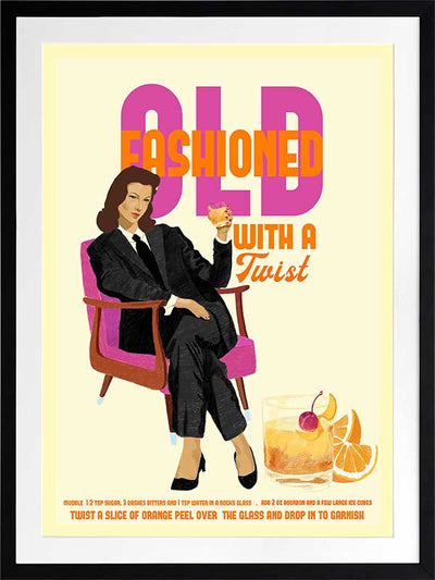 Old Fashioned Poster Framed Art Print