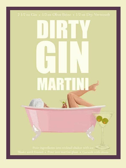 Dirty Gin Martin Canvas Art Print