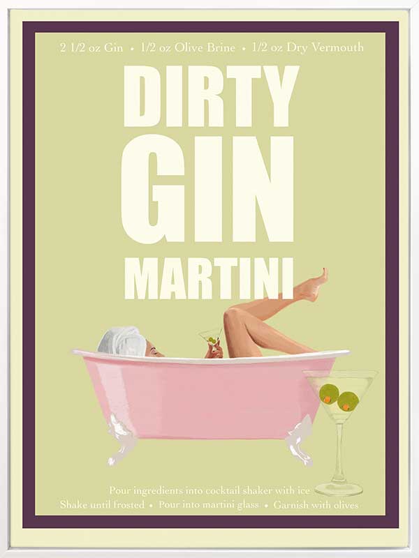 Dirty Gin Martin Canvas Art Print