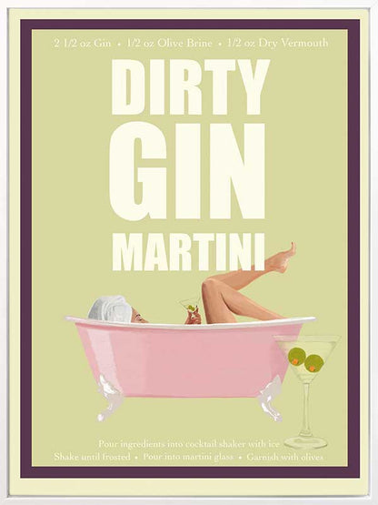 Dirty Gin Martin Canvas Art Print