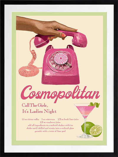 Cosmopolitan Poster Framed Art Print