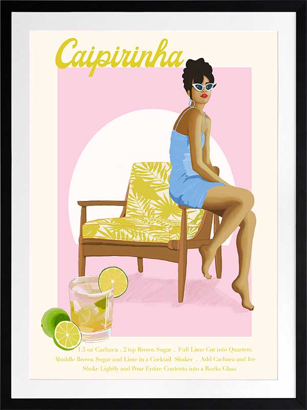 Caipirinha Poster Framed Art Print