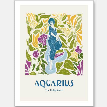 Aquarius Rectangle Unframed Art Print