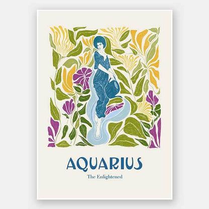 Aquarius Rectangle Unframed Art Print