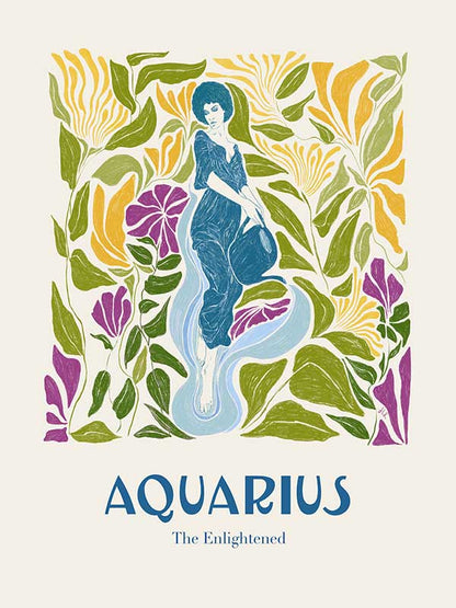 Aquarius Rectangle Canvas Art Print