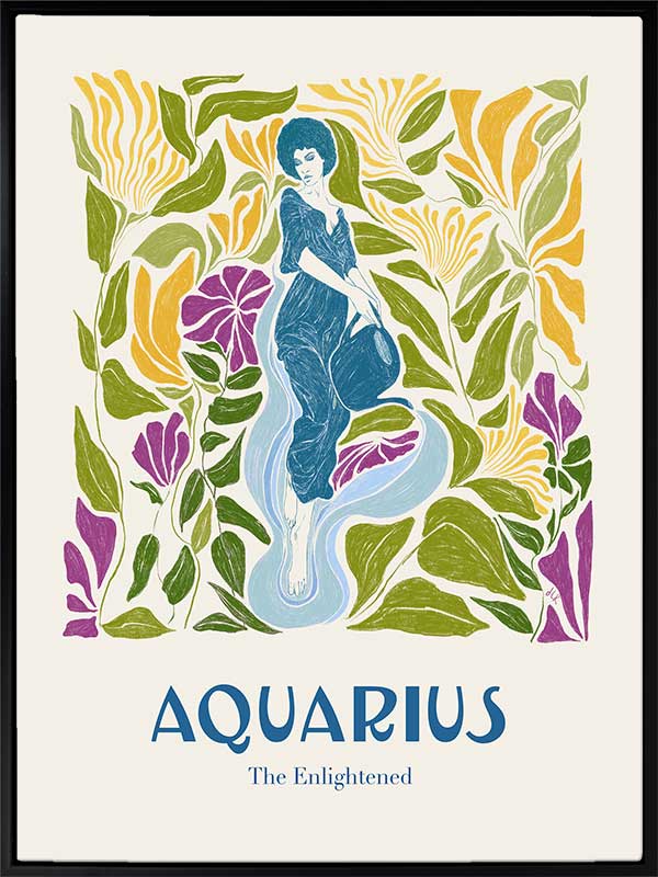 Aquarius Rectangle Canvas Art Print