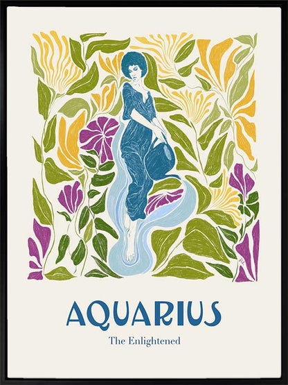 Aquarius Rectangle Canvas Art Print