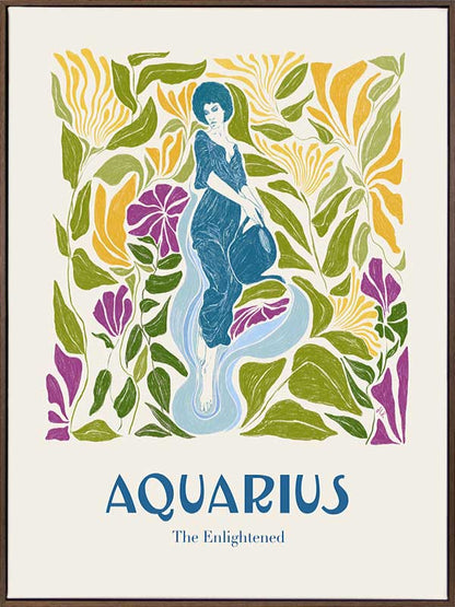 Aquarius Rectangle Canvas Art Print