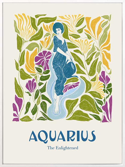 Aquarius Rectangle Canvas Art Print