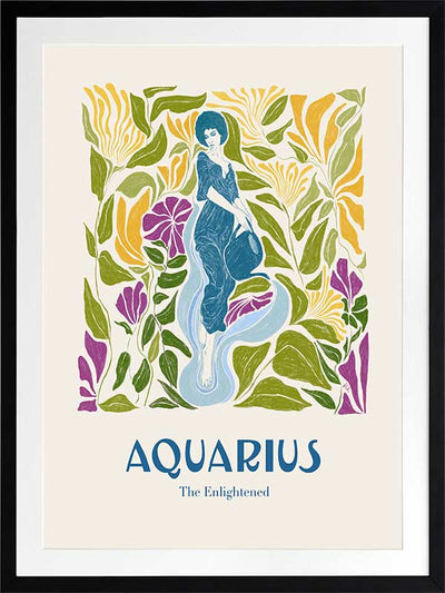 Aquarius Rectangle Poster Framed Art Print