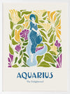 Aquarius Rectangle Poster Framed Art Print