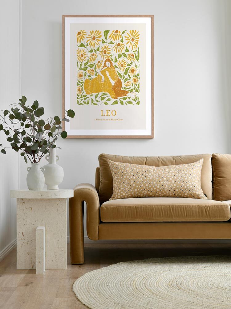 Leo Rectangle Poster Framed Art Print | Lifestyle