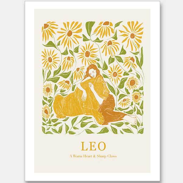 Leo Rectangle Unframed Art Print