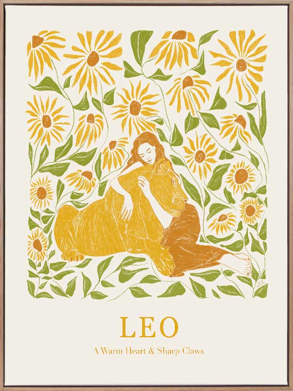 Leo Rectangle Canvas Art Print