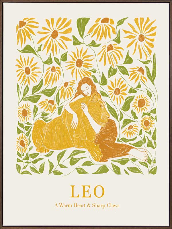 Leo Rectangle Canvas Art Print