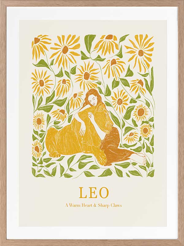 Leo Rectangle Poster Framed Art Print