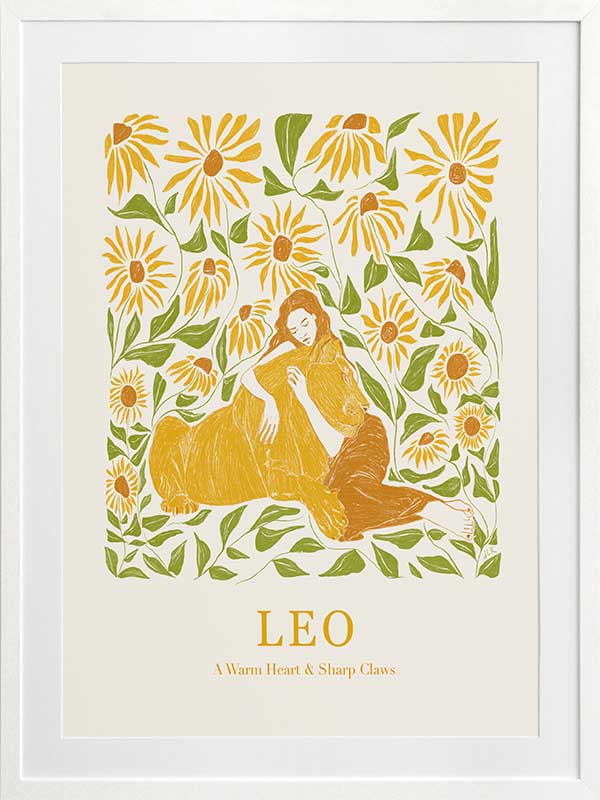 Leo Rectangle Poster Framed Art Print