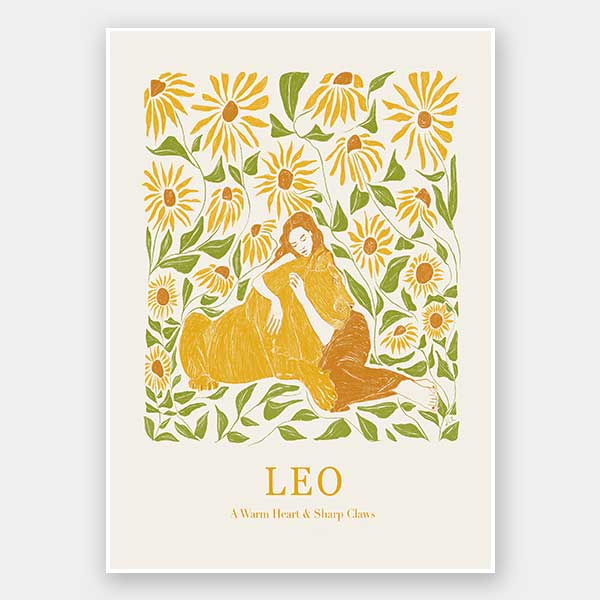 Leo Rectangle Unframed Art Print