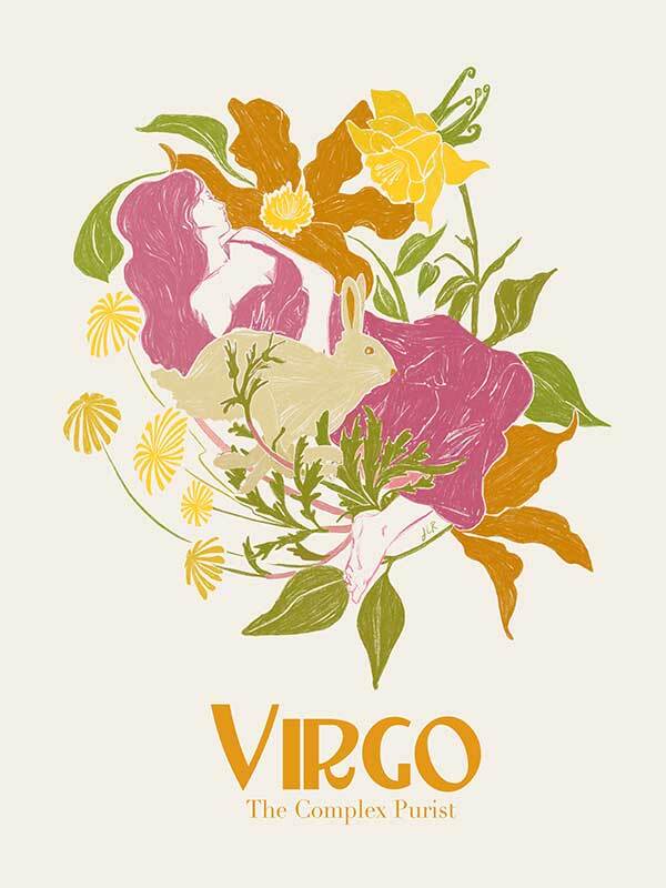 Virgo Rectangle Canvas Art Print