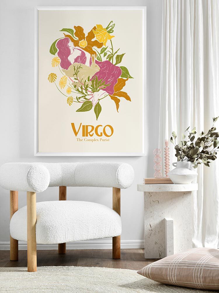 Virgo Rectangle Poster Framed Art Print | Lifestyle
