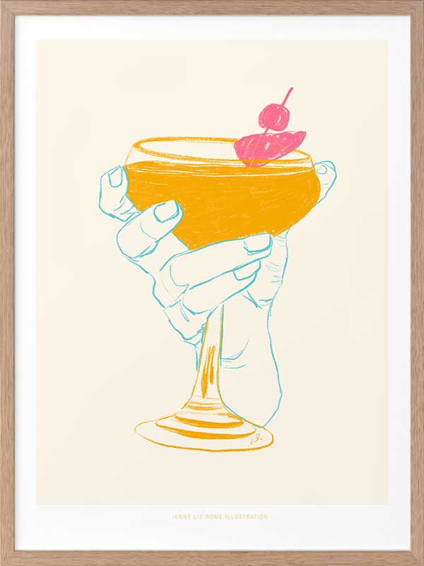 Cocktail I Framed Art Print
